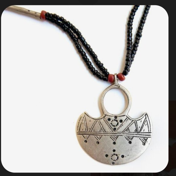 Silver Tuareg Waggeur Cross Necklace - Picture 2 of 2